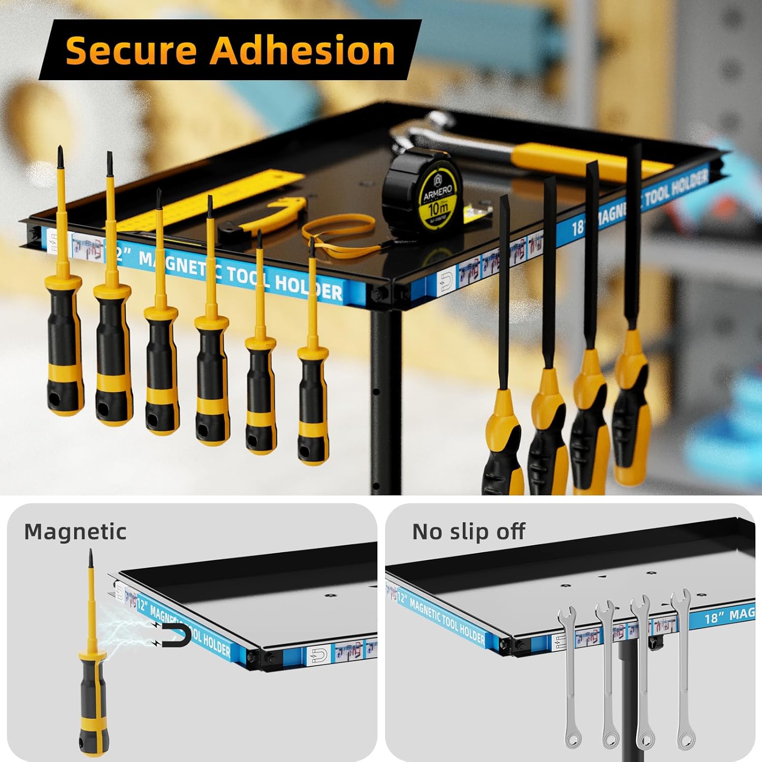 Adjustable Rolling Work Table with Wheels, Heavy Duty Tool Cart